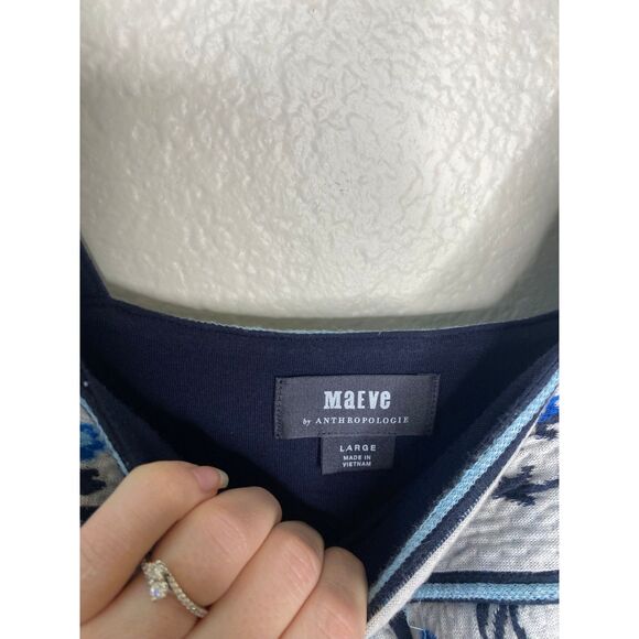 Maeve Anthropologie shannon jacquard fit and flare floral dress garden spring L - Picture 5 of 8